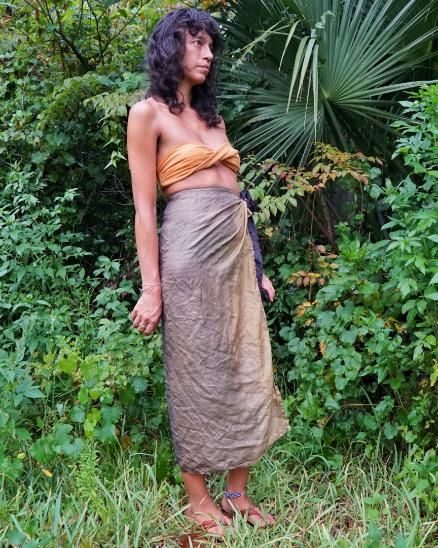 Ombre violet royal et or