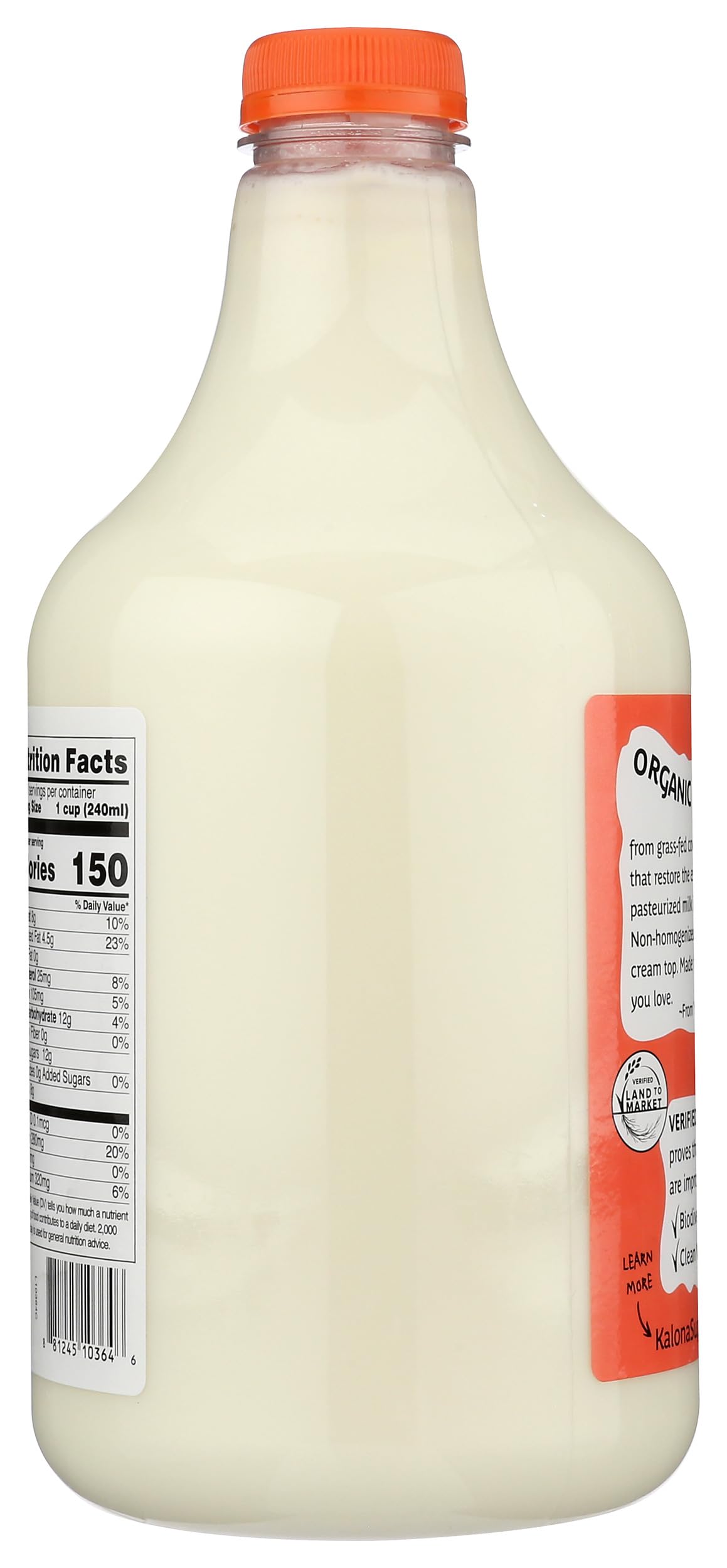 Kalona Supernatural, Milk Whole Unhomogenized Organic, 64 Fl Oz