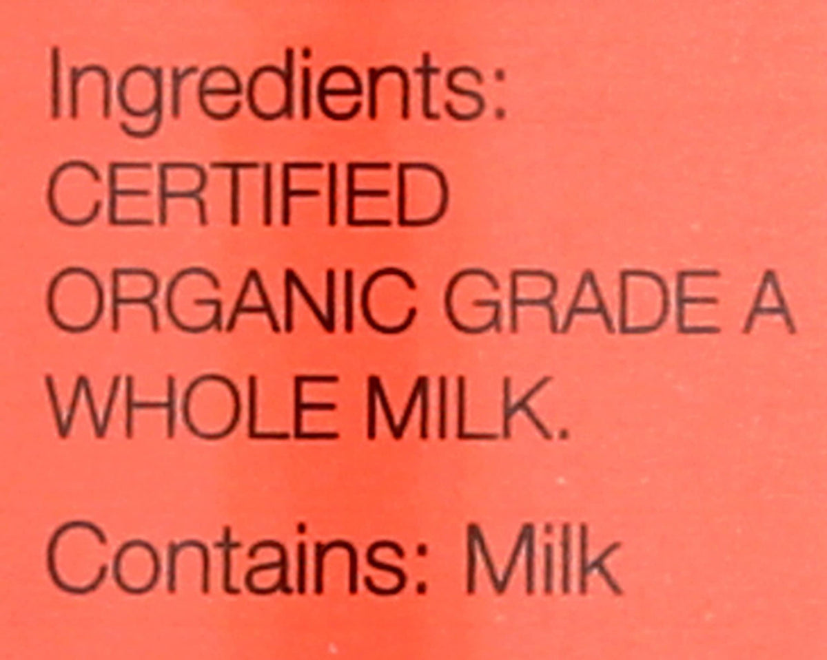 Kalona Supernatural, Milk Whole Unhomogenized Organic, 64 Fl Oz