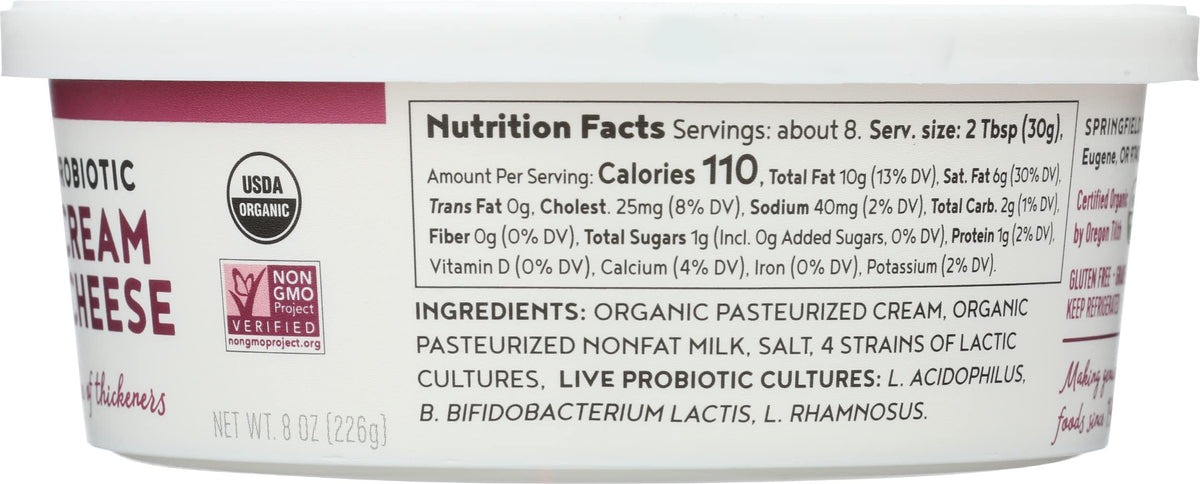 Nancys Yogurt Organic Probiotic Cream Cheese, 8 OZ