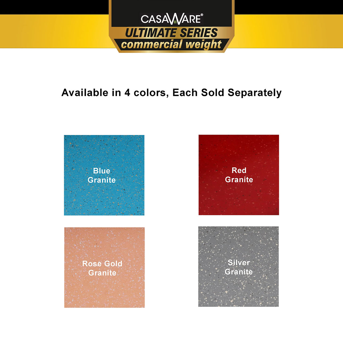 casaWare 3pc Ultimate Cookie Sheet Set (Rose Gold Granite)