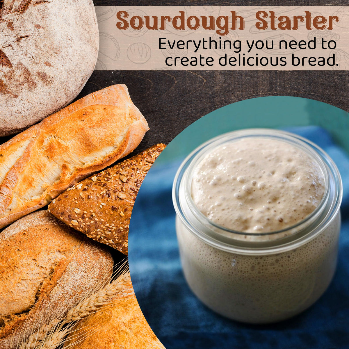 75 Year Old Ancient Grain Einkorn Fresh Sourdough Starter Culture 3.5 Oz